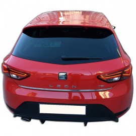 Seat Leon MK3 - 5F (2013-2016) Style Uyumlu Arka Tampon Eki - Difüzör (Plastik)